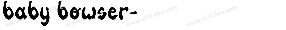 Baby Bowser字体转换
